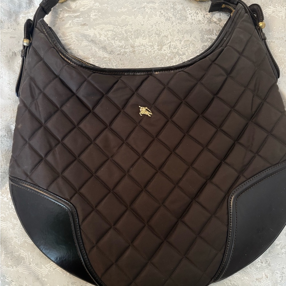 Burberry BrownQuilted Shoulder Bag